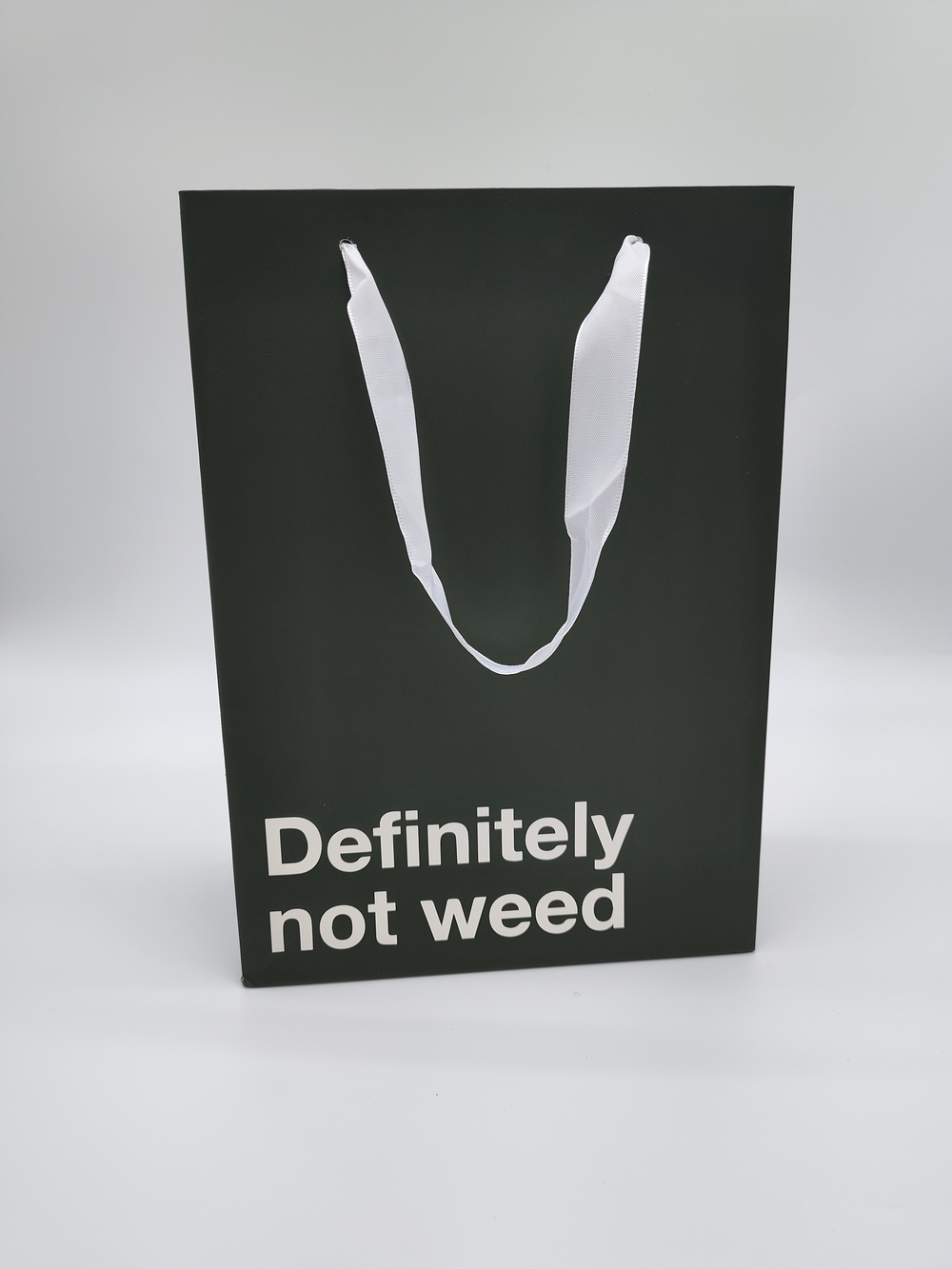 Funny Gift Bag Definitely Not Weed Novelty Party Humor Large Gag Gift - Picture 2 of 5
